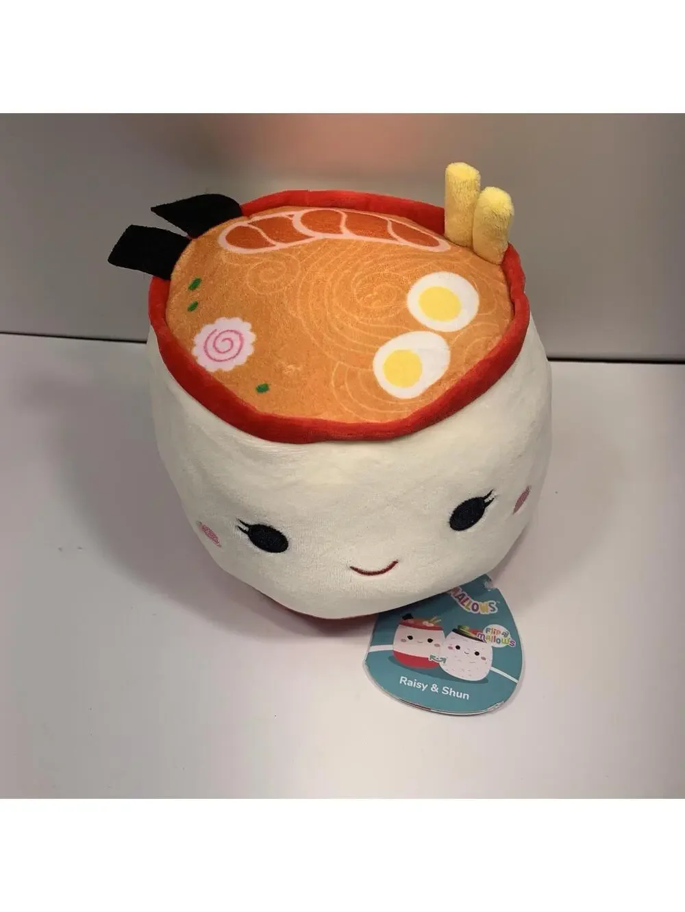 Squishmallows 2-1 Flipamallows Raisy The Ramen & Shun Sushi Plus 6